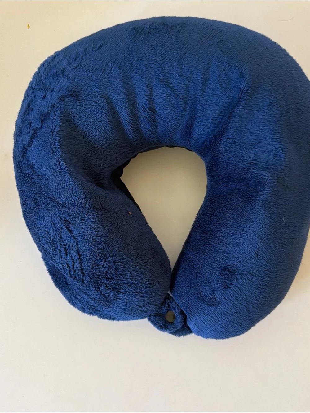 Plush Navy Travel Neck Pillow - Soft Support Cushion